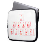 I
 LOVE 
 DIVINE  Laptop/netbook Sleeves Laptop Sleeves