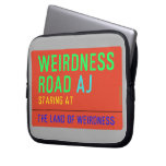 Weirdness Road  Laptop/netbook Sleeves Laptop Sleeves