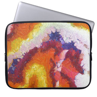 Laptop Sleeve 15'' oil painting Hot Rock-Magma 2