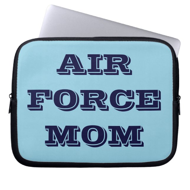 Laptop Sleeve Air Force Mom (Front)