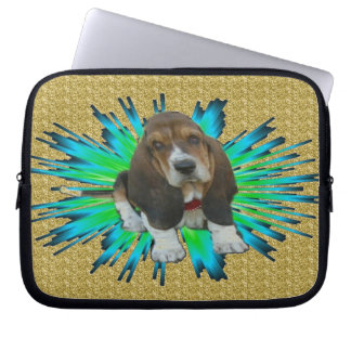 Laptop Sleeve Baby Basset Hound Sheldon