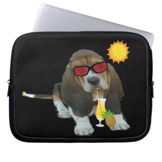 Laptop Sleeve Baby Basset Hound Summer Time