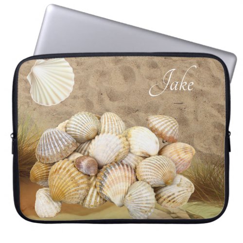 Laptop Sleeve Beach Sand Clams