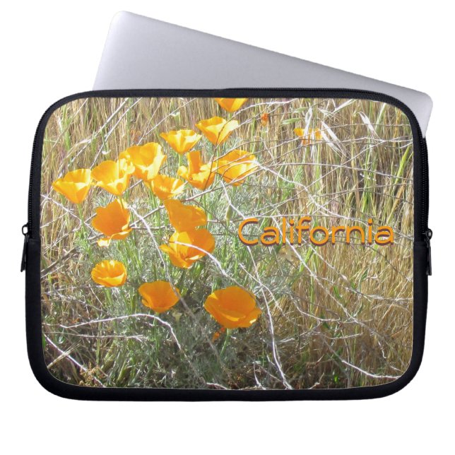 Laptop Sleeve - California Poppies (Front)