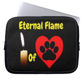 Laptop Sleeve Eternal Flame Of Love With Paw