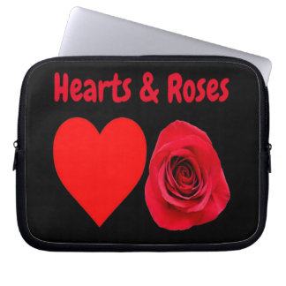 Laptop Sleeve Hearts & Roses