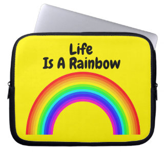 Laptop Sleeve Life Is A Rainbow
