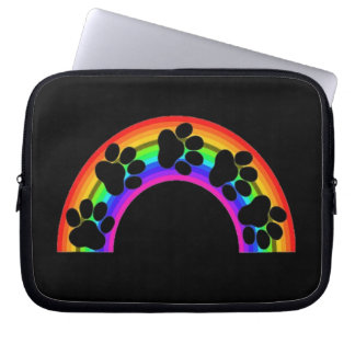 Laptop Sleeve Paws On A Rainbow
