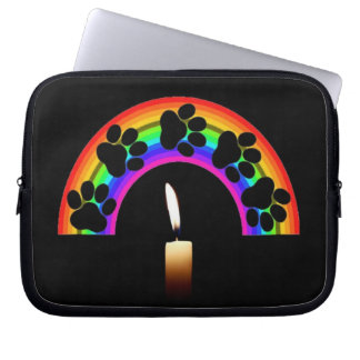 Laptop Sleeve Paws On A Rainbow With Candle