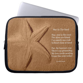 Laptop Sleeve Poem Star In The Sand Ladee Basset