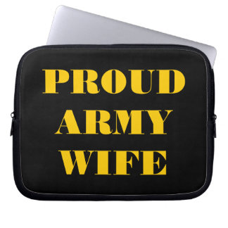 Laptop Sleeve Proud Army Wife
