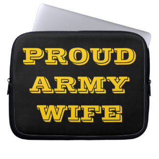 Laptop Sleeve Proud Army Wife