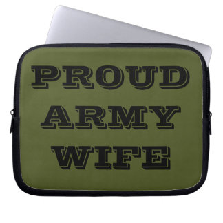 Laptop Sleeve Proud Army Wife