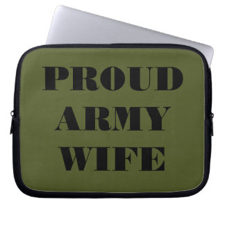 Laptop Sleeve Proud Army Wife