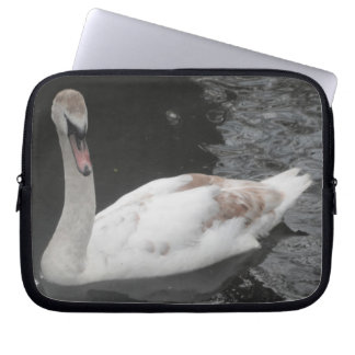 Laptop Sleeve Swan Swimming