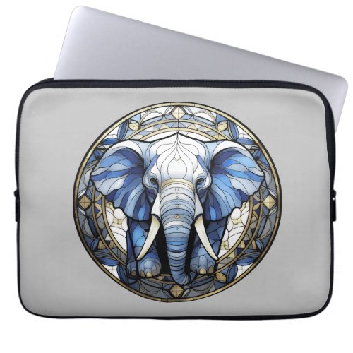 Laptop Sleeve TEE Stained Glass Elephant graphic