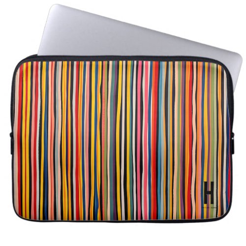 Laptop Sleeve Vivid Stripes by HATARI SANA