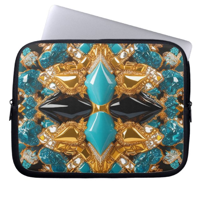 Laptop Sleeve with Bahamas Colors Design (Front)