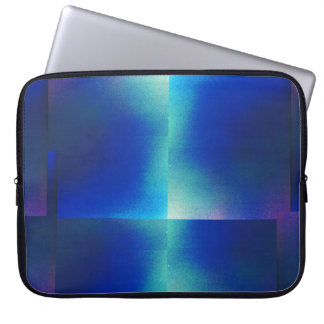 Laptop Sleeve with Blue & Turquoise Design