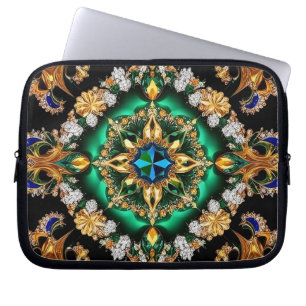 Laptop Sleeve with Brazilian Colors Design