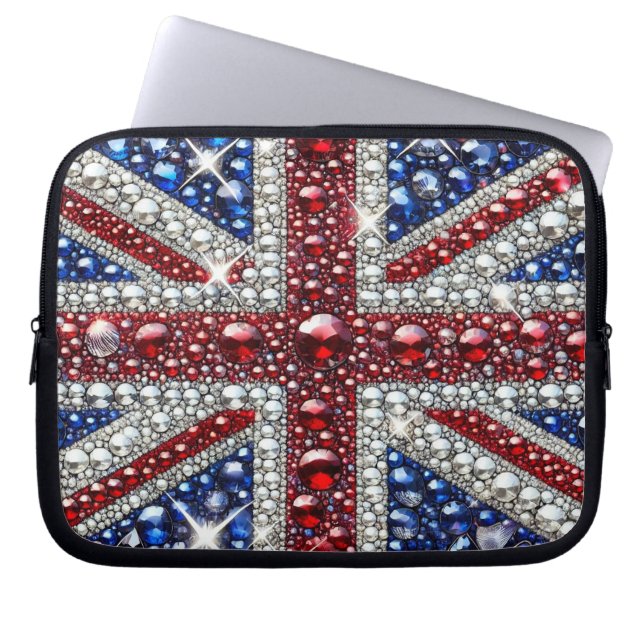 Laptop Sleeve with British Colors Design (Front)