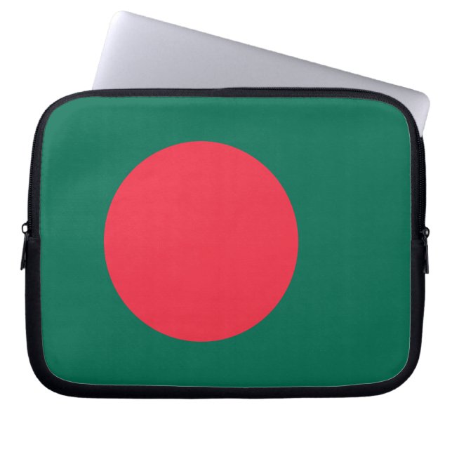 Laptop Sleeve with flag of Bangladesh (Front)