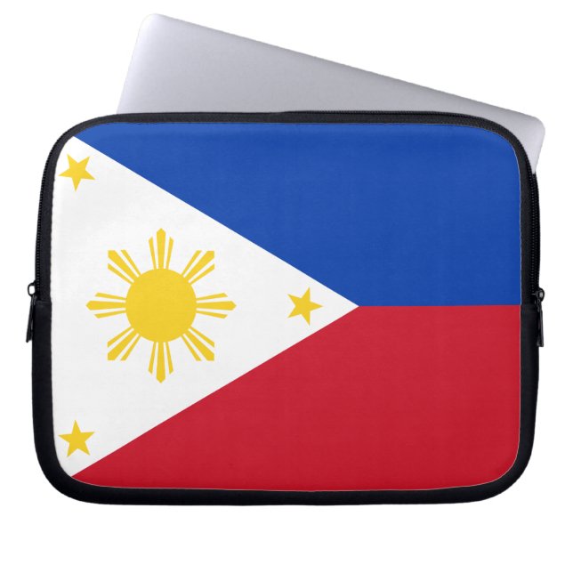 Laptop Sleeve with flag of Philippines (Front)