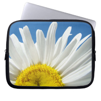 Laptop sleeves Electronics bags White Daisy Flower