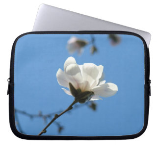 Laptop Sleeves Electronics Blue Sky Magnolia Flora