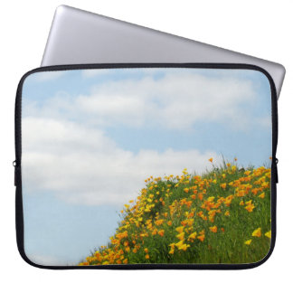 Laptop sleeves Poppy Flowers Meadow Sky Clouds