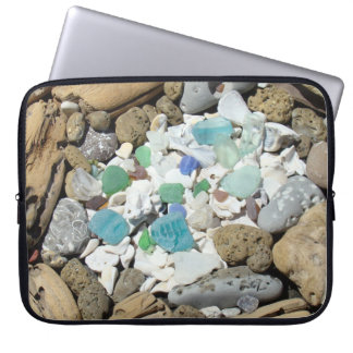 Laptop sleeves quality Beach Sea Glass Fossils