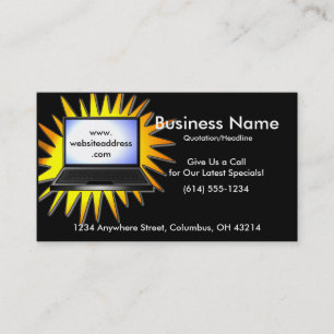 Laptop Special Business Cards