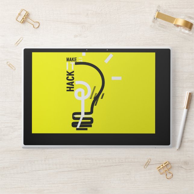 Laptop Stickers & Skins Hack it Make it V1 (Desk)
