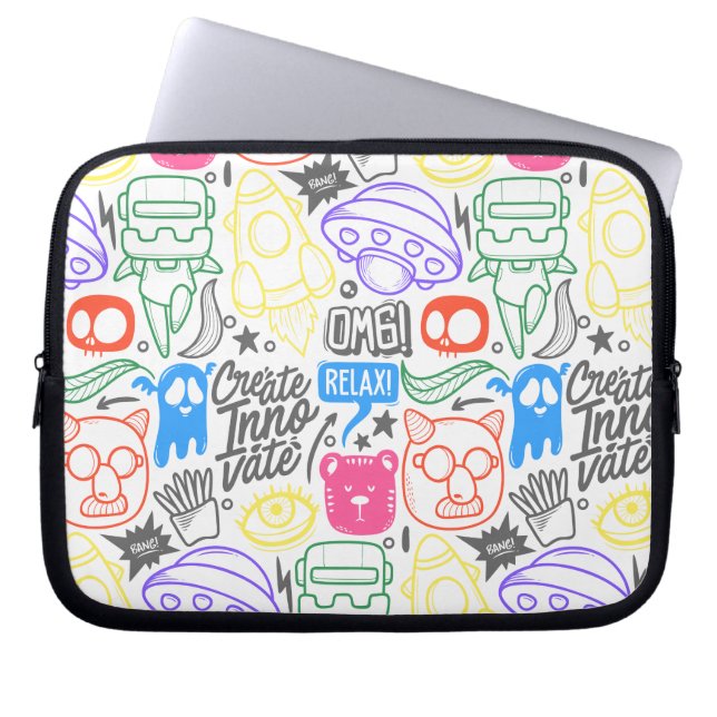 Laptop & Tablet Doodle Case (Front)