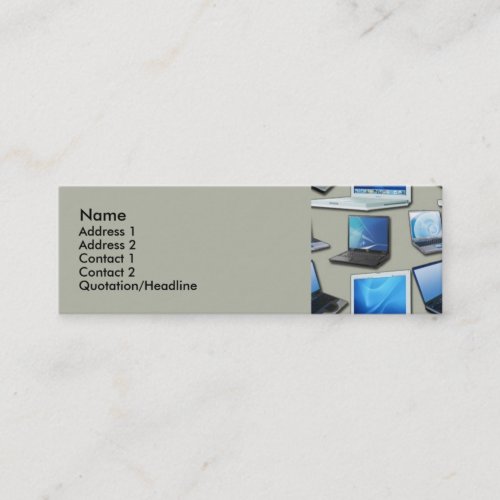 Laptops Profile Cards Business Card Template