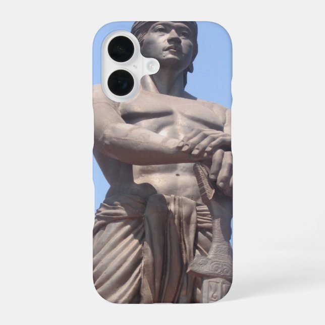 lapu statue front iphone case (Back)