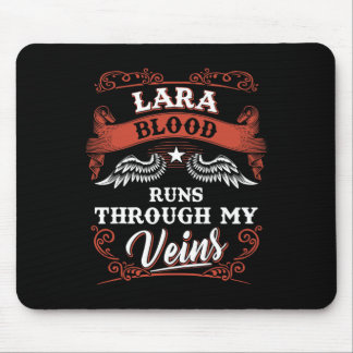 Lara Blood Runs Through My Veins Family Christmas  Mouse Pad