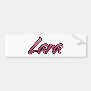 Lara faded pink Aufkleber Sticker
