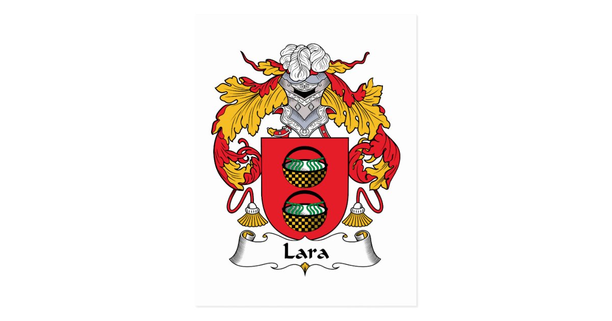 Lara Family Crest Postcard | Zazzle.com