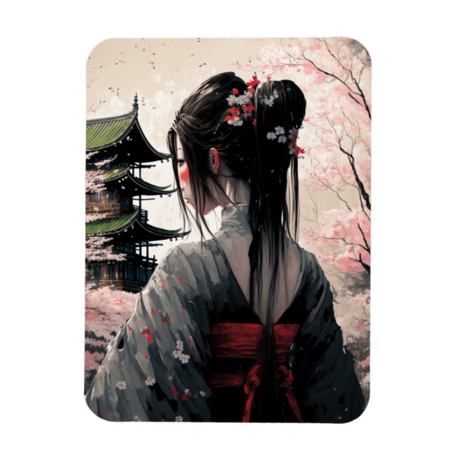 Lara Japan - Flexibler Fotomagnet Magnet (Vertical)