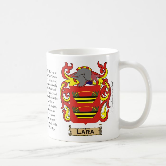 Lara, the Origin, the Meaning and the Crest Mug