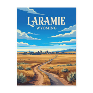 Laramie USA Postcard