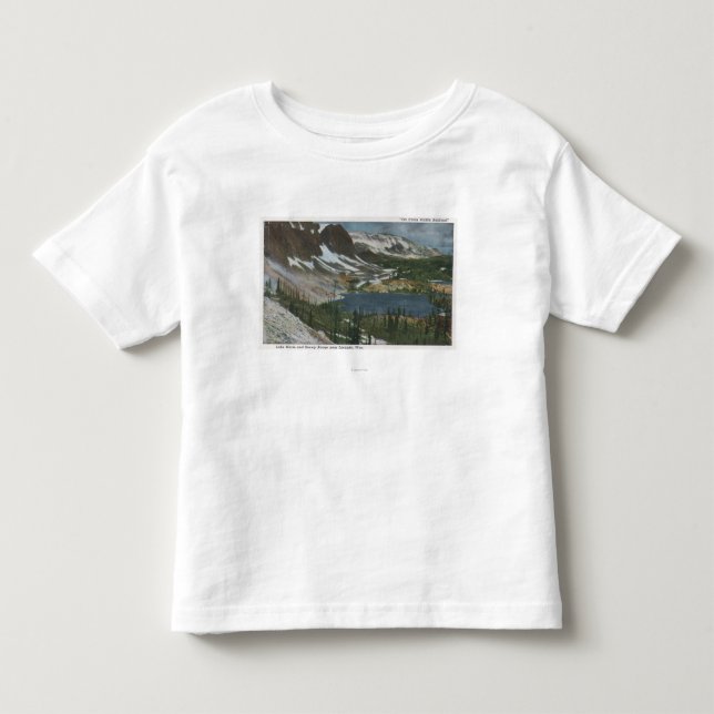 Laramie, WY - Lake Marie and Snowy Range on Unio Toddler T-shirt (Front)