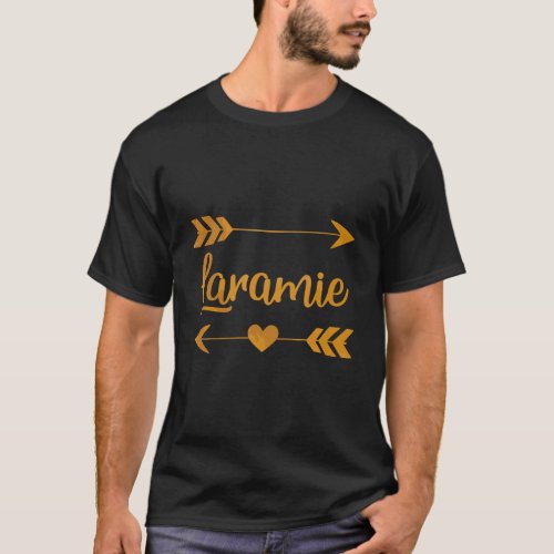 Laramie Wy Wyoming Funny City Home Roots Usa Women T_Shirt