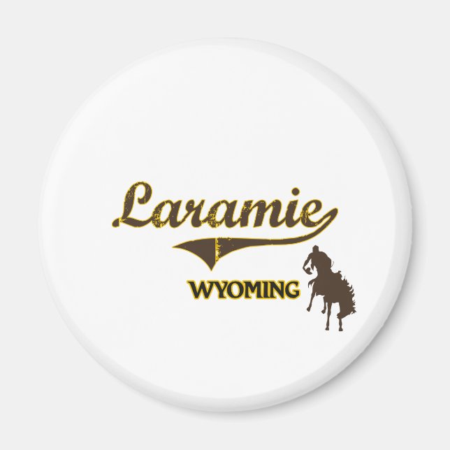 Laramie Wyoming City Classic Magnet (Front)