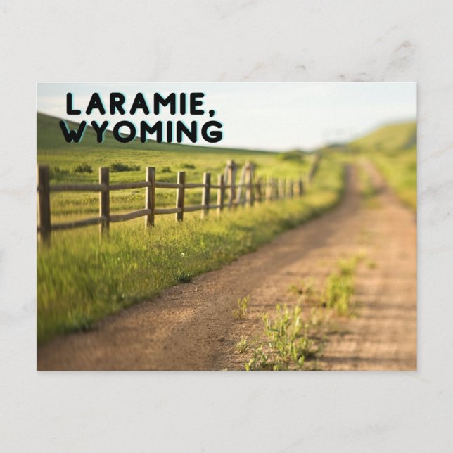 Laramie Wyoming Postcard (Front)