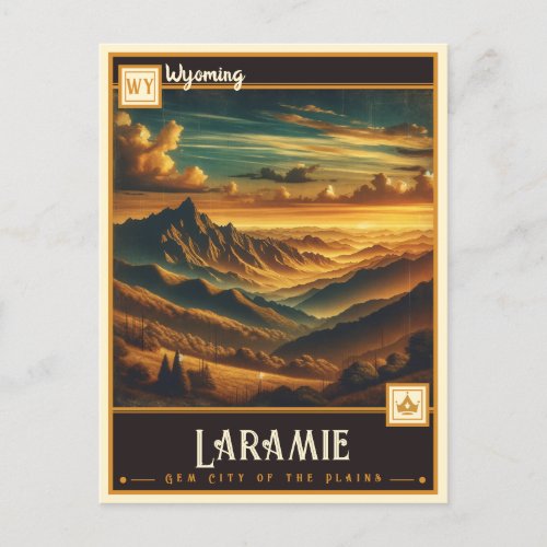 Laramie Wyoming  Vintage Postcard