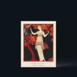 L'Arbre de science by George Barbier Postcard<br><div class="desc">Evening dress by Doeuillet (1914) fashion illustration</div>