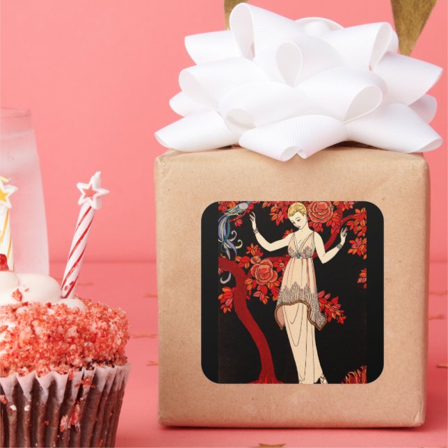 L'Arbre de science by George Barbier Square Sticker (Party)