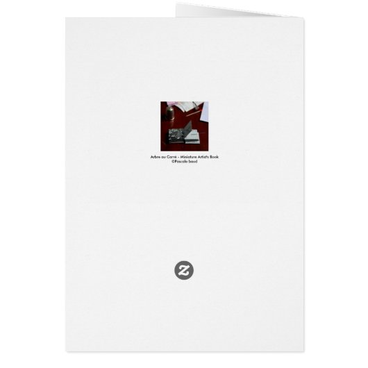 L'Arbre O Carré Square Tree Miniature Artist Book (Back)